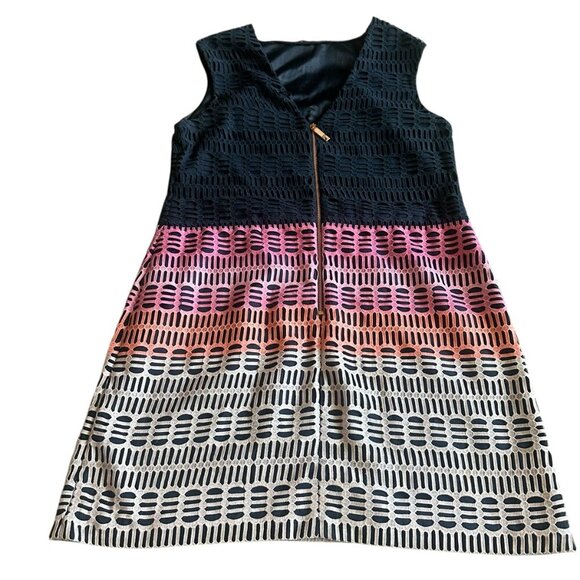 Ted Baker London Dahil Marina Mosaic Lace Tunic Dress Ombre Cocktail Size 4 - Picture 6 of 12